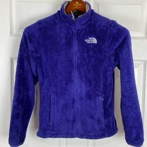 The North Face Sherpa Fleece Full Zip Sweatshirt Jacket Womens XS